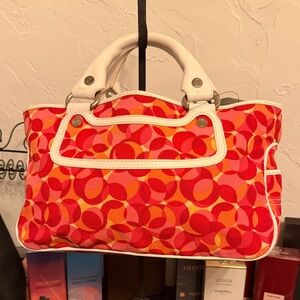 Celine Stylish Red and Pink Women's Bag